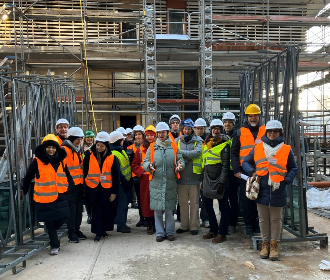 The KARMA project partners visit the C2C MORINGA construction site